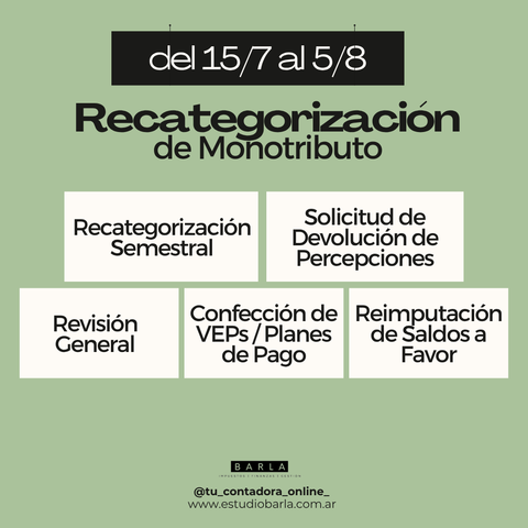 Pack Servicios Eventuales - Monotributistas